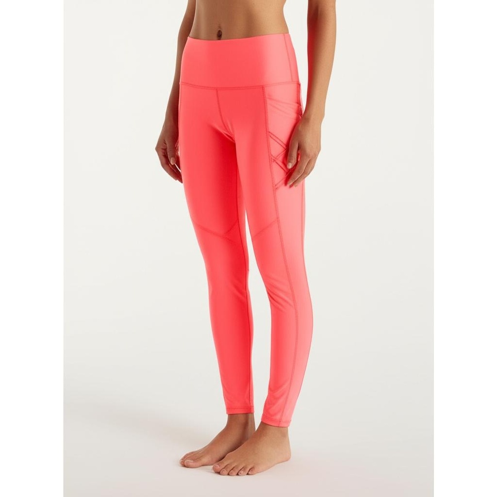 Legend Leggings Womens Size XL Coral Activewear Yoga Criss Cross Side